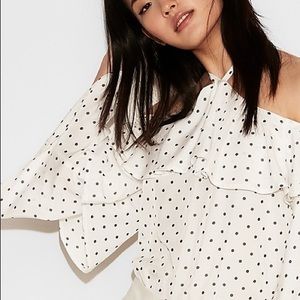 ✨Polka Dot Tiered Sleeve Halter Top✨